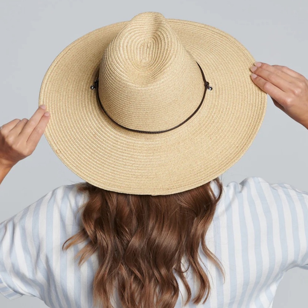 San Diego Hat Company Tan Wide Brim Hat Unisex - Picture 7 of 7